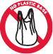 No plastic bags icon