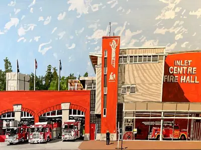 paining of the inlet centre fire hall