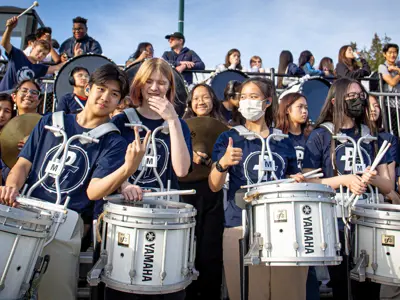 Photo of the drumline